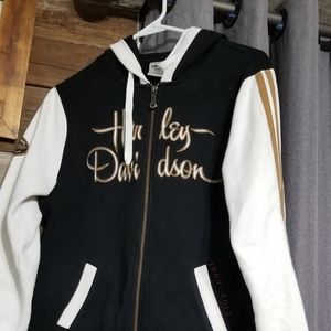 Womens Large Harley Davidson zip up hoodie